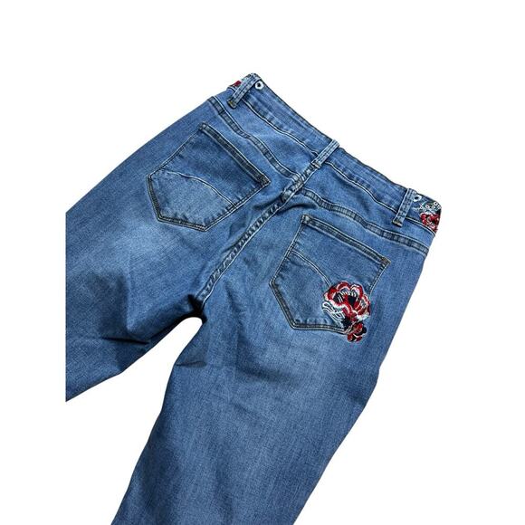 Y2K THcreasa women size 26 stretchy Bell Bottom Jeans for Women High Waisted - Picture 11 of 13